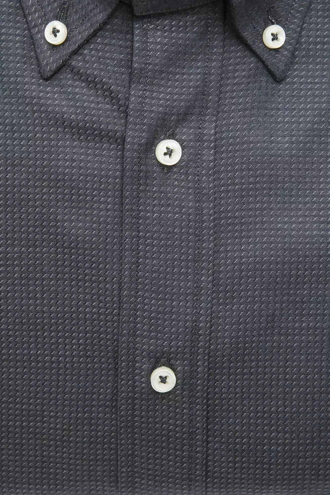 Green Cotton Men Shirt Robert Friedman