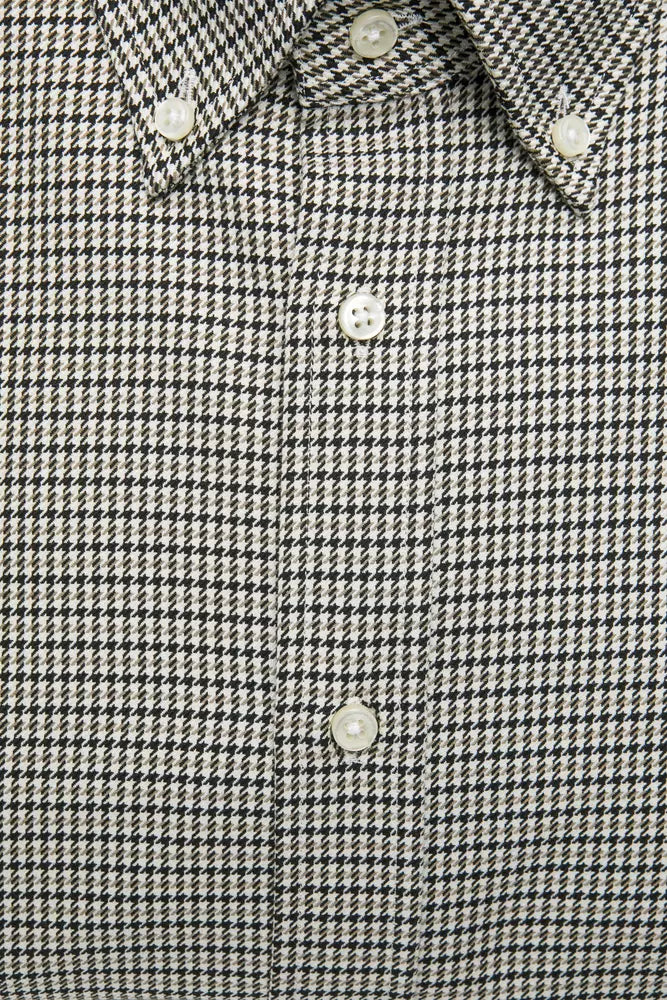 Beige Cotton Men Shirt Robert Friedman