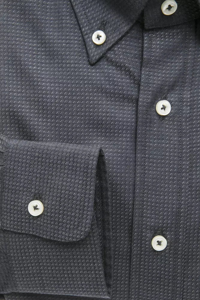 Green Cotton Men Shirt Robert Friedman