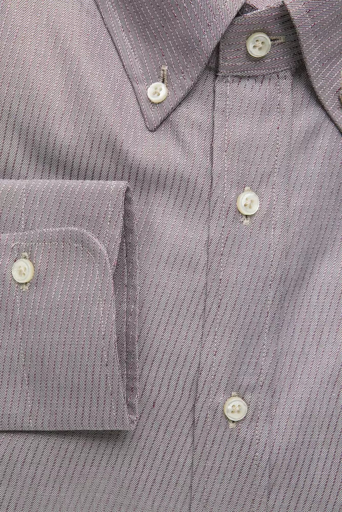 Beige Cotton Men Shirt Robert Friedman