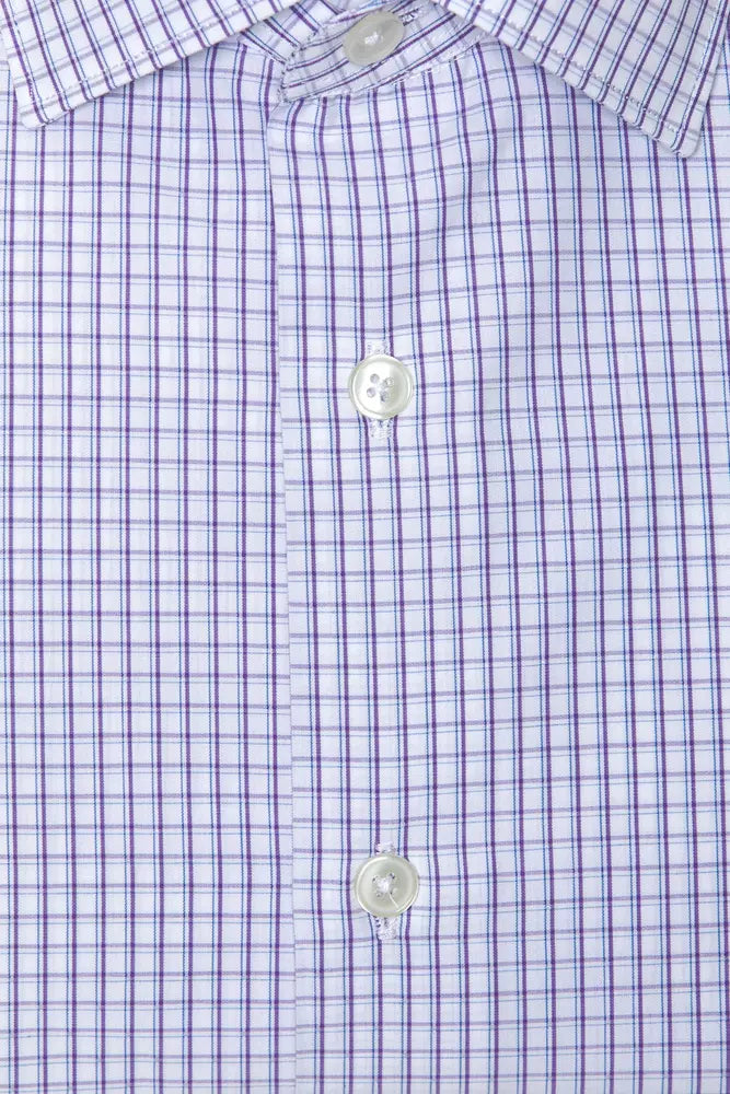 Burgundy Cotton Men Shirt Robert Friedman