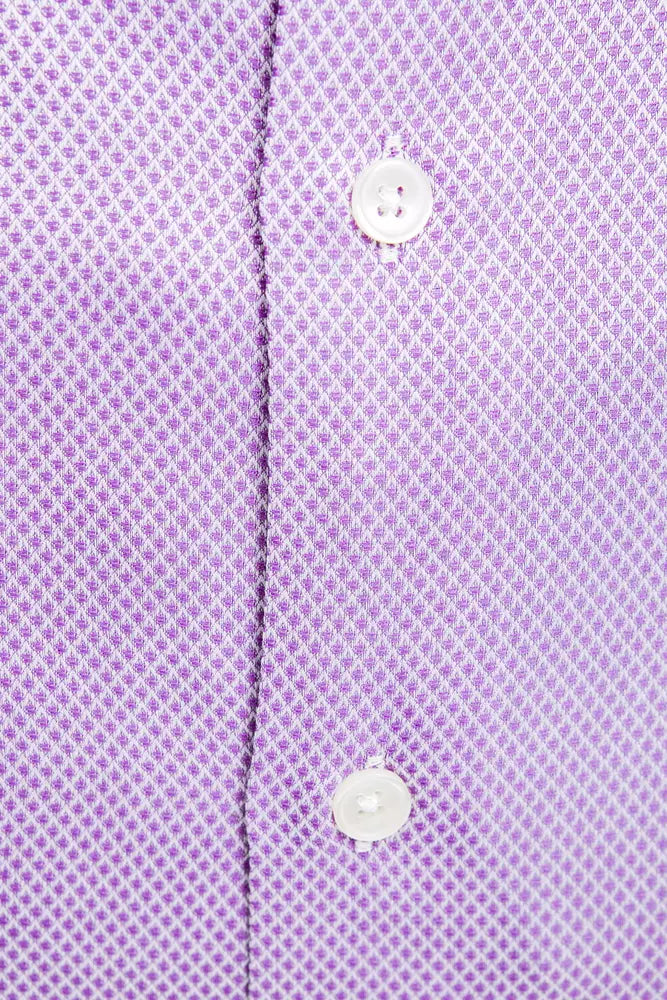 Pink Cotton Men Shirt Robert Friedman