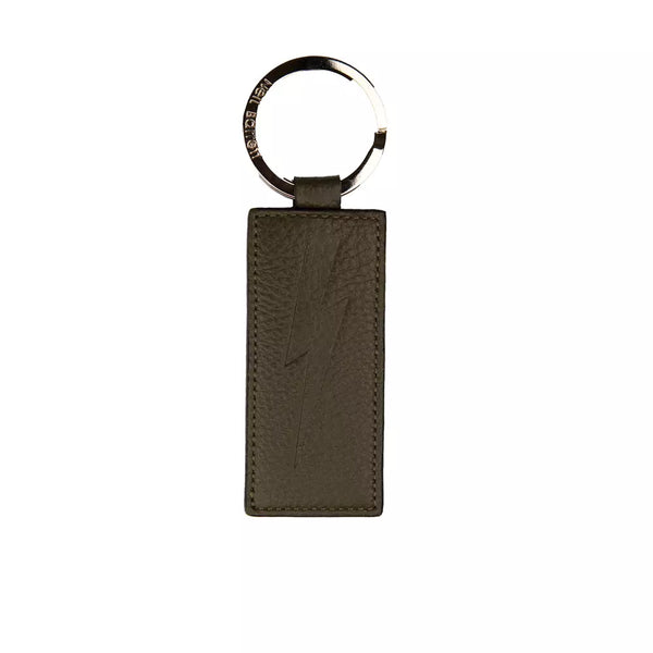 Green Leather Men Keychain Neil Barrett