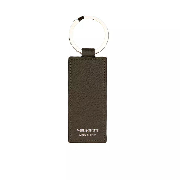 Green Leather Men Keychain Neil Barrett