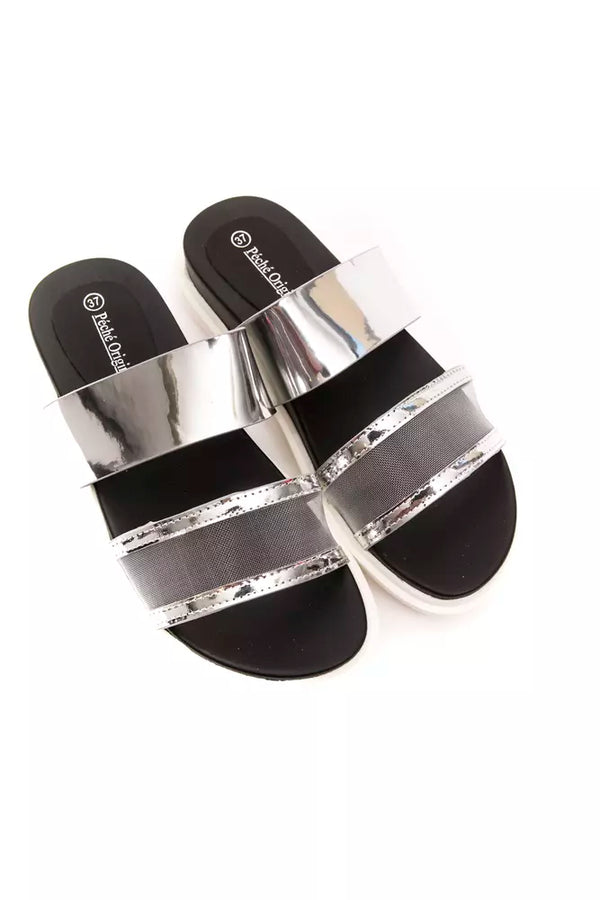 Silver Polyethylene Women Sandal Péché Originel