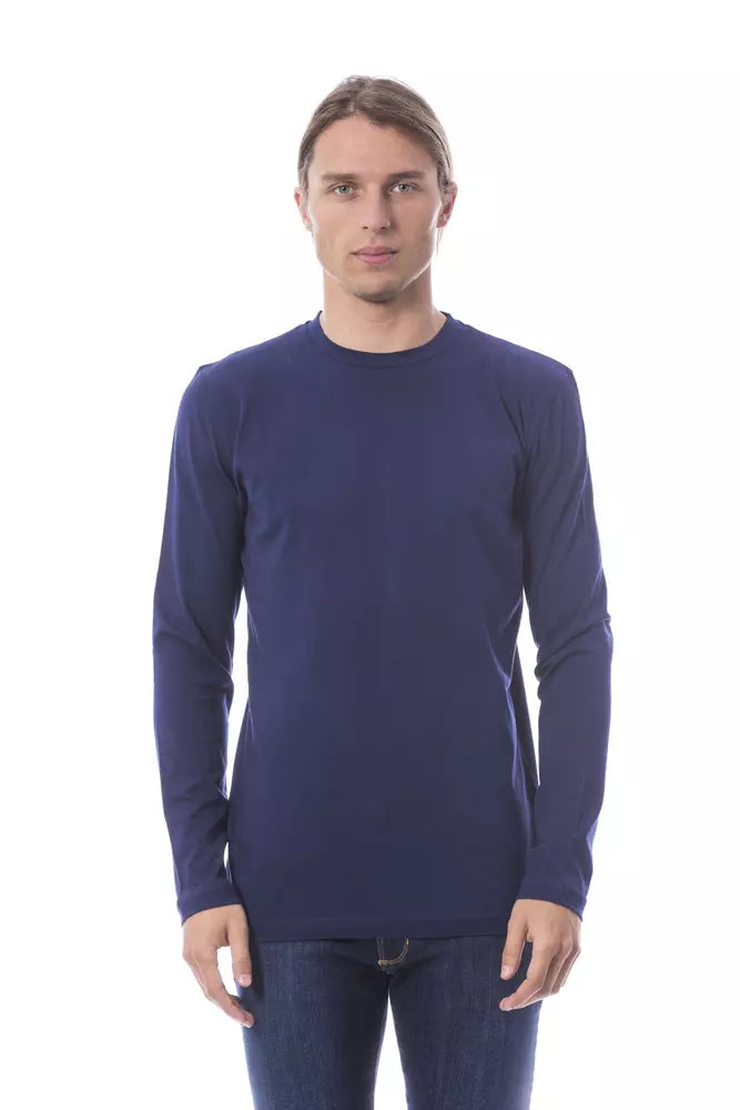 Blue Cotton Men T-Shirt Verri