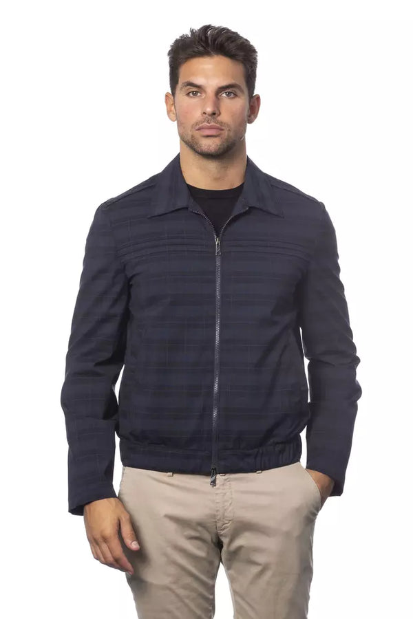 Blue Wool Men Jacket Verri