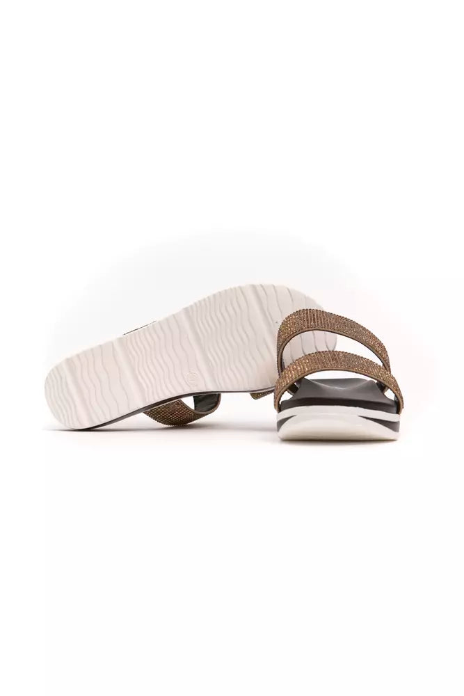 Beige Textile Women Sandal Péché Originel