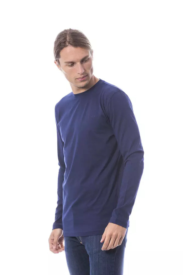 Blue Cotton Men T-Shirt Verri