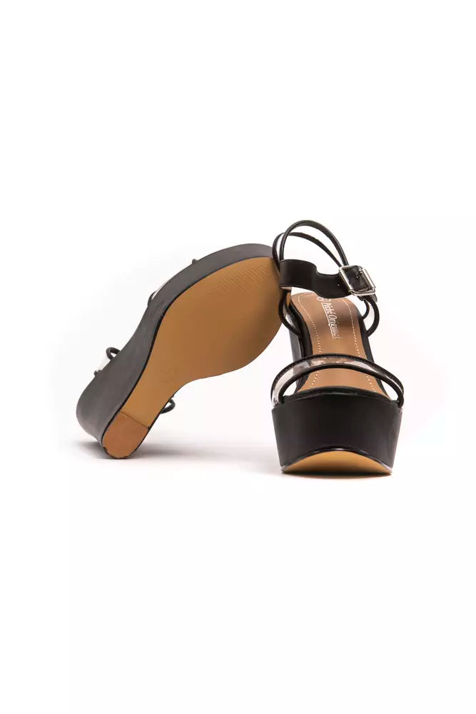 Black Polyethylene Women Sandal Péché Originel