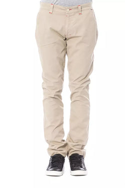 Beige Cotton Men Chino Pant Verri