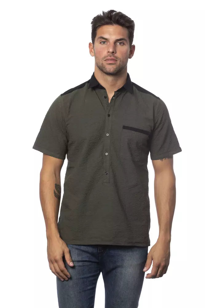 Army Cotton Men Shirt Verri