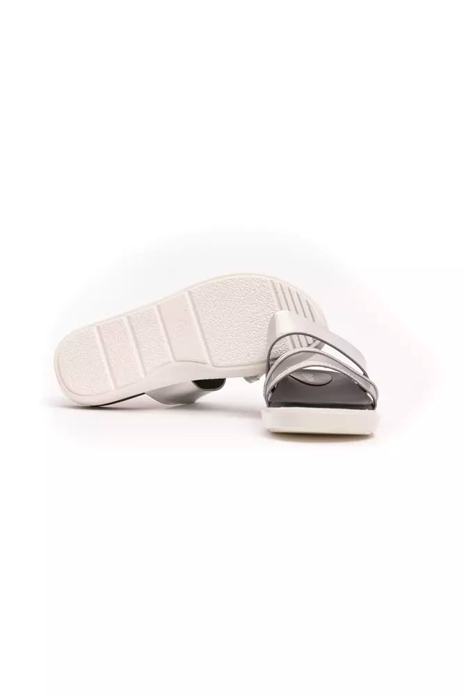 Silver Polyethylene Women Sandal Péché Originel