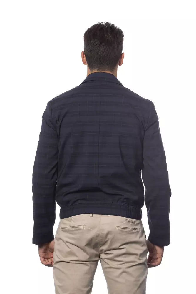 Blue Wool Men Jacket Verri