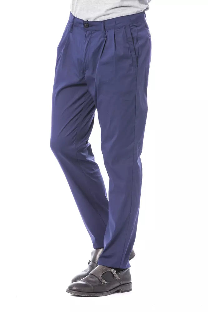 Blue Cotton Men's Chino Pants Verri