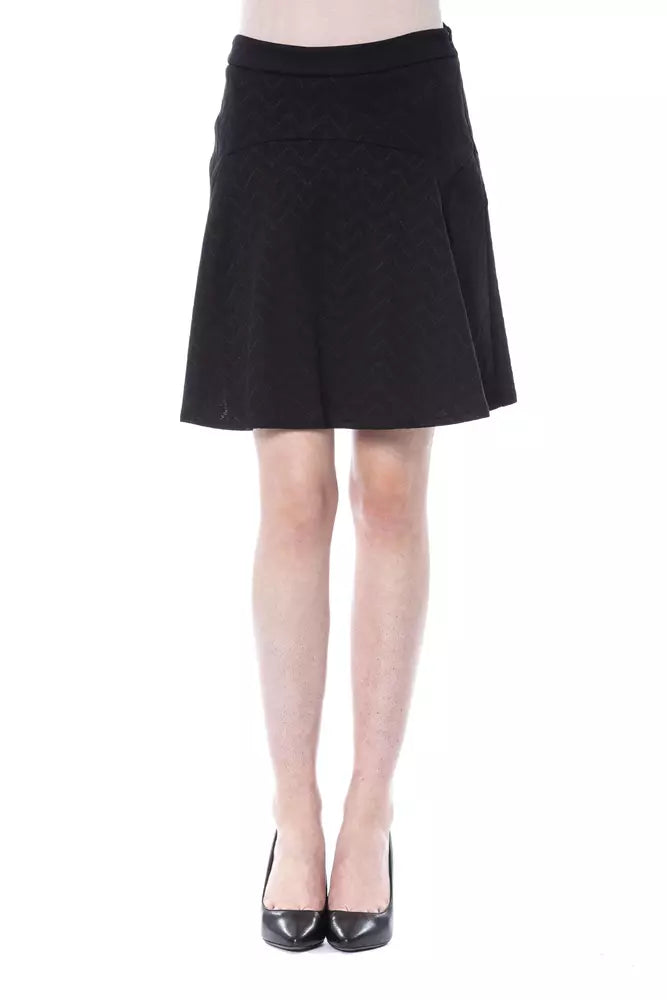 Black Polyester Women Skirt BYBLOS