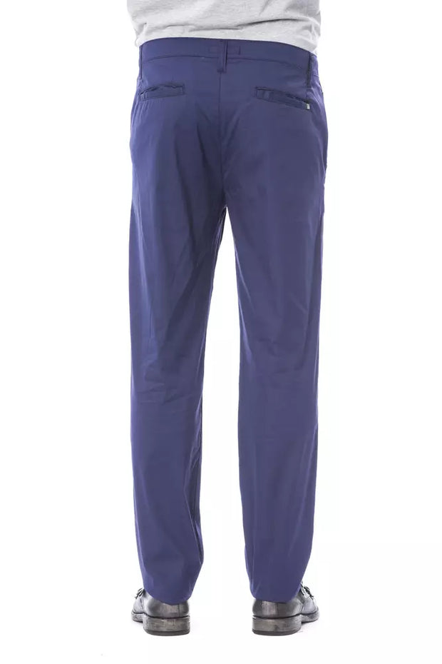 Blue Cotton Men's Chino Pants Verri