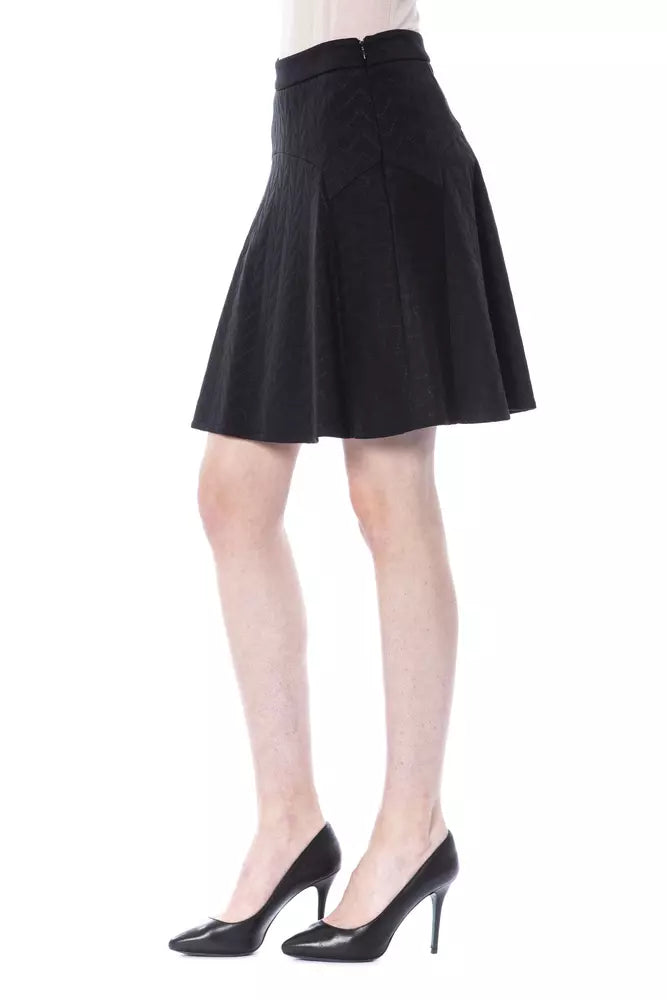 Black Polyester Women Skirt BYBLOS