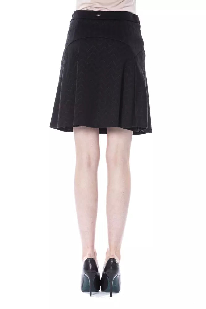 Black Polyester Women Skirt BYBLOS