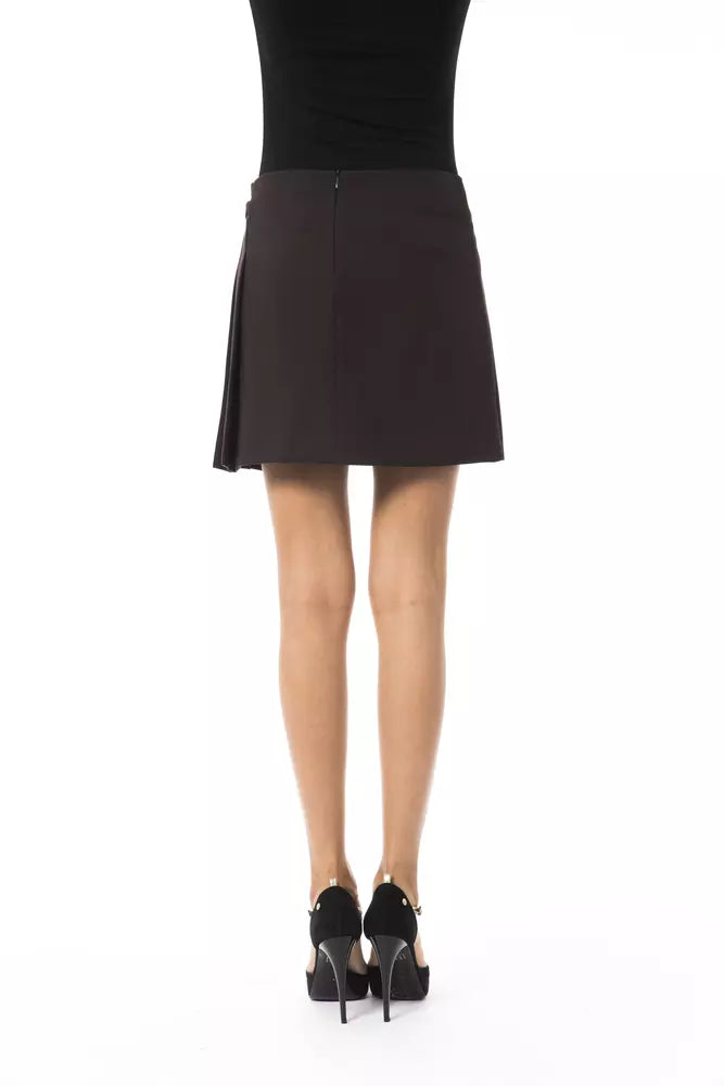 Brown Polyester Women Skirt BYBLOS