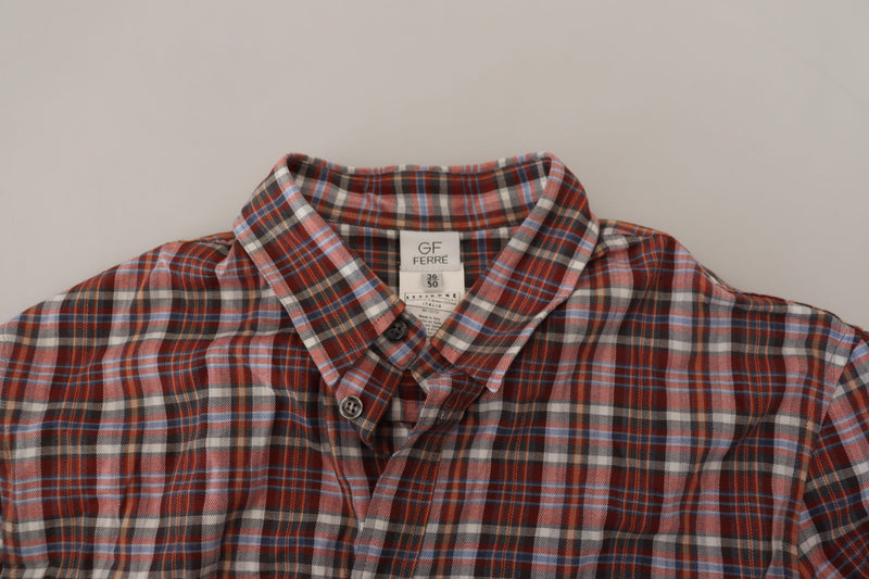 Multicolor Cotton Casual Men's Shirt GF Ferre