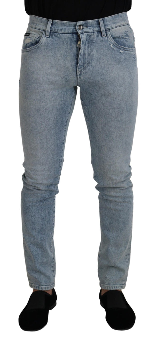 Classic Light Blue Denim Pants Dolce & Gabbana