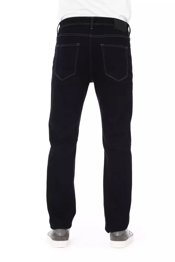 Blue Cotton Men Jeans Baldinini Trend