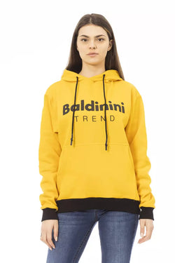 "Yellow Cotton Women Sweater" Baldinini Trend