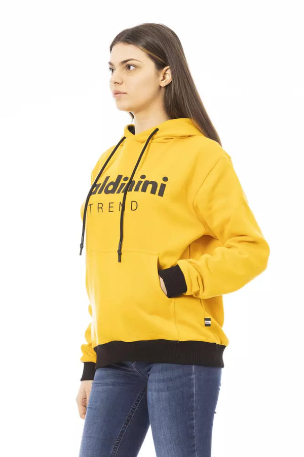 "Yellow Cotton Women Sweater" Baldinini Trend