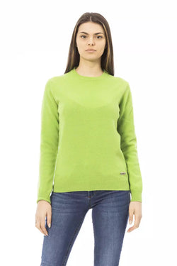 Green Wool Women Sweater Baldinini Trend