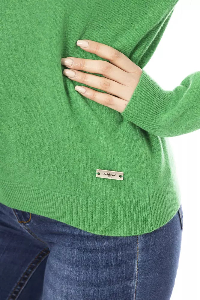 Green Wool Women Sweater Baldinini Trend