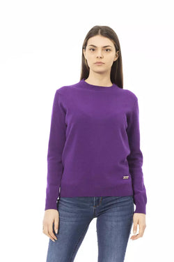 Purple Wool Women Sweater Baldinini Trend