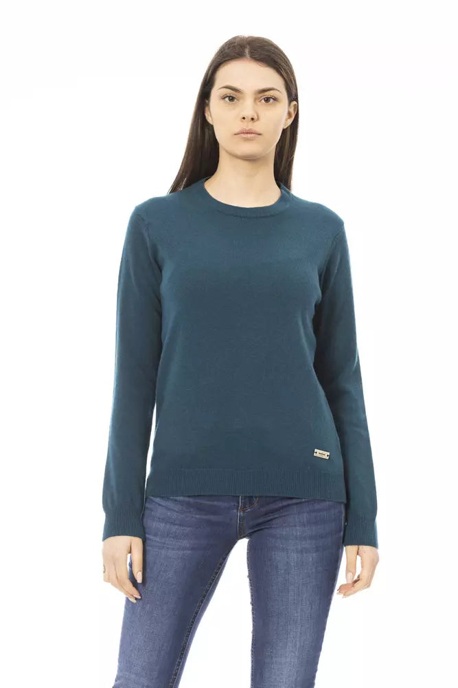 Green Wool Women Sweater Baldinini Trend