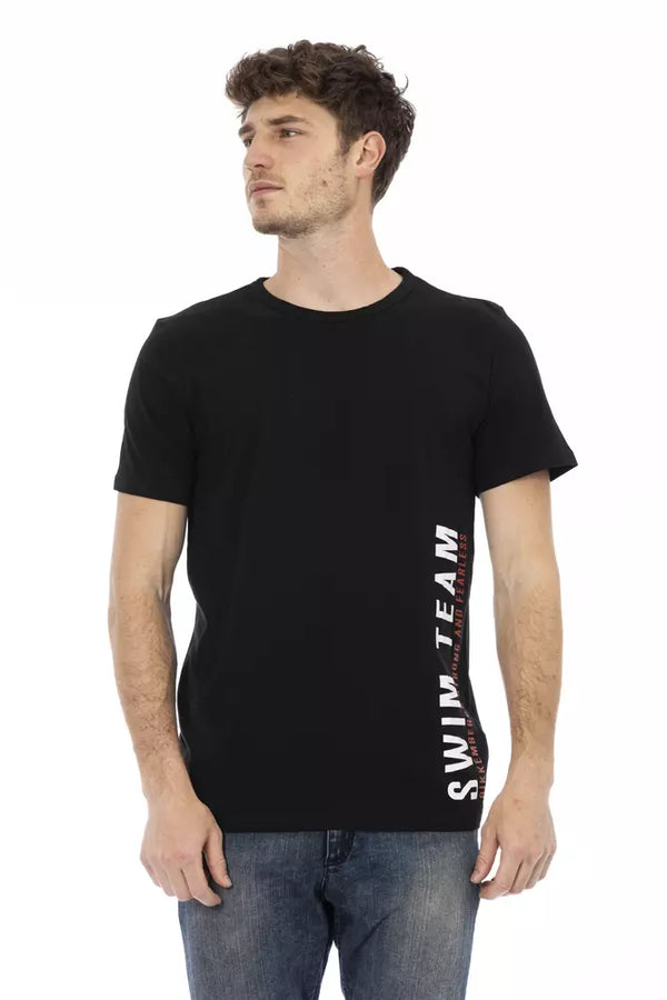 Black Cotton Men's T-Shirt Bikkembergs