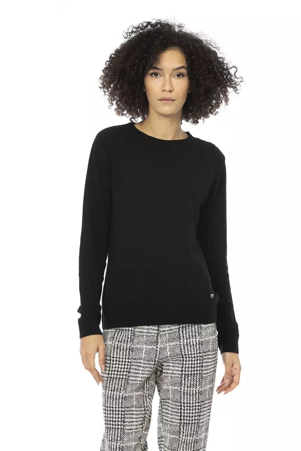 Black Wool Women Sweater Baldinini Trend