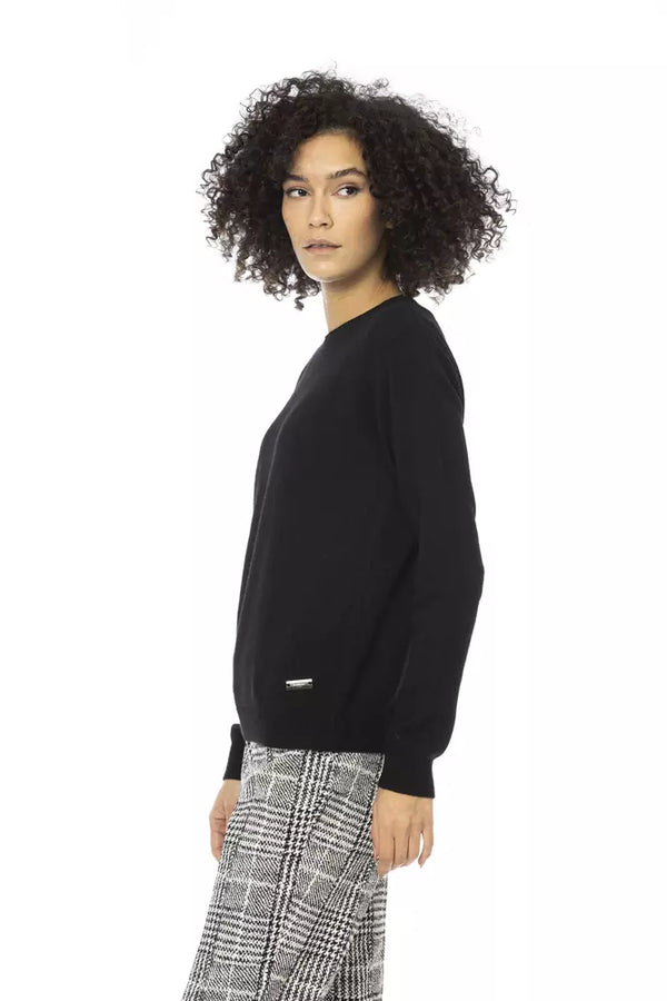 Black Wool Women Sweater Baldinini Trend