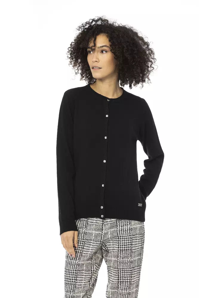 Black Wool Women Sweater Baldinini Trend