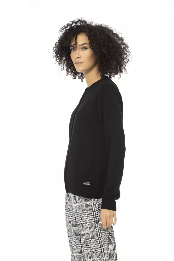 Black Wool Women Sweater Baldinini Trend