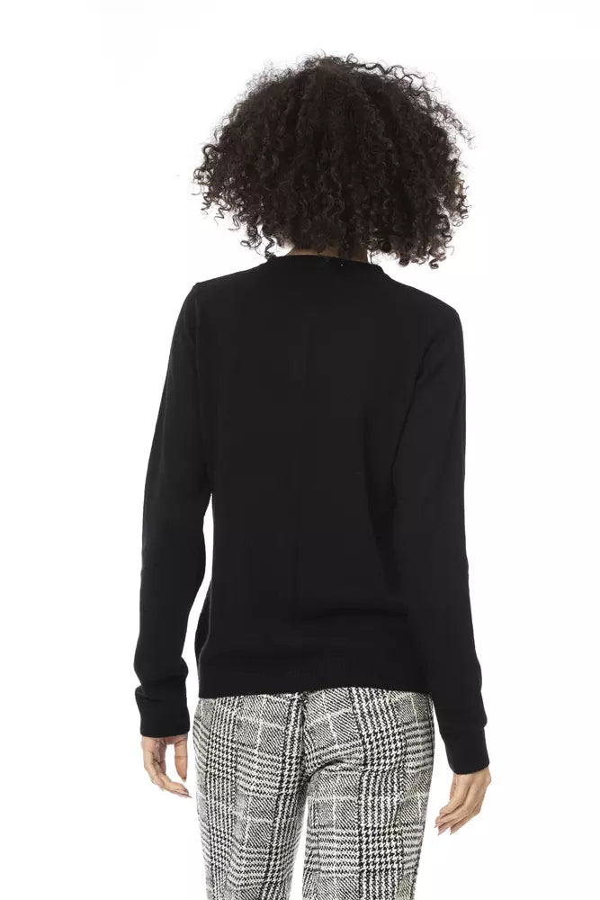 Black Wool Women Sweater Baldinini Trend