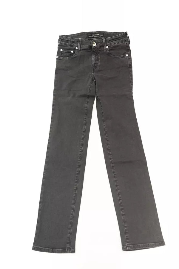 Black Cotton Women's Jeans Jacob Cohen