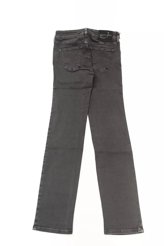 Black Cotton Women's Jeans Jacob Cohen
