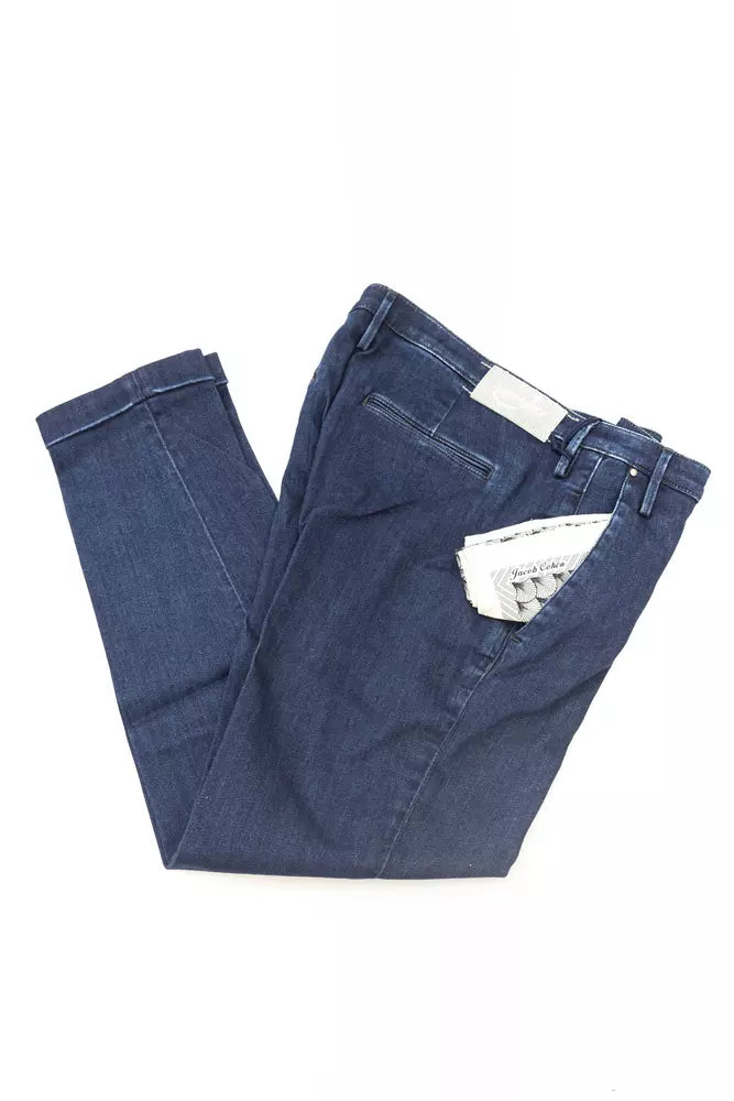 Blue Cotton Women Jeans Jacob Cohen