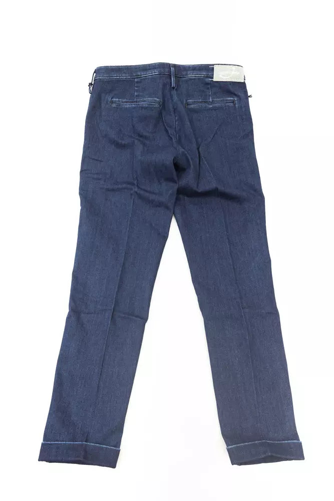 Blue Cotton Women Jeans Jacob Cohen