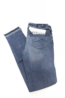 Blue Cotton Women Jeans Jacob Cohen