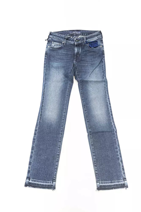 Blue Cotton Women Jeans Jacob Cohen