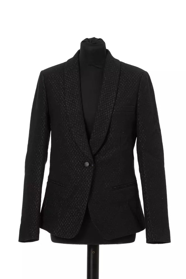 Black Cotton Women Blazer Jacob Cohen