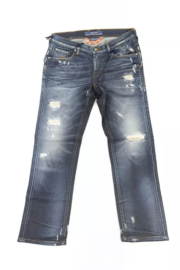 Blue Cotton Women's Jeans Jacob Cohen