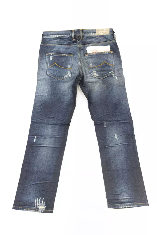 Blue Cotton Women's Jeans Jacob Cohen