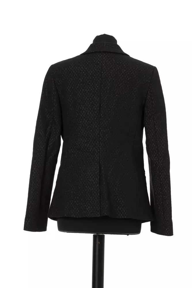 Black Cotton Women Blazer Jacob Cohen