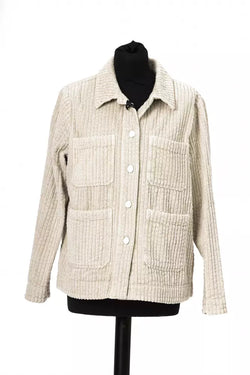 White Cotton Women Blazer Jacob Cohen